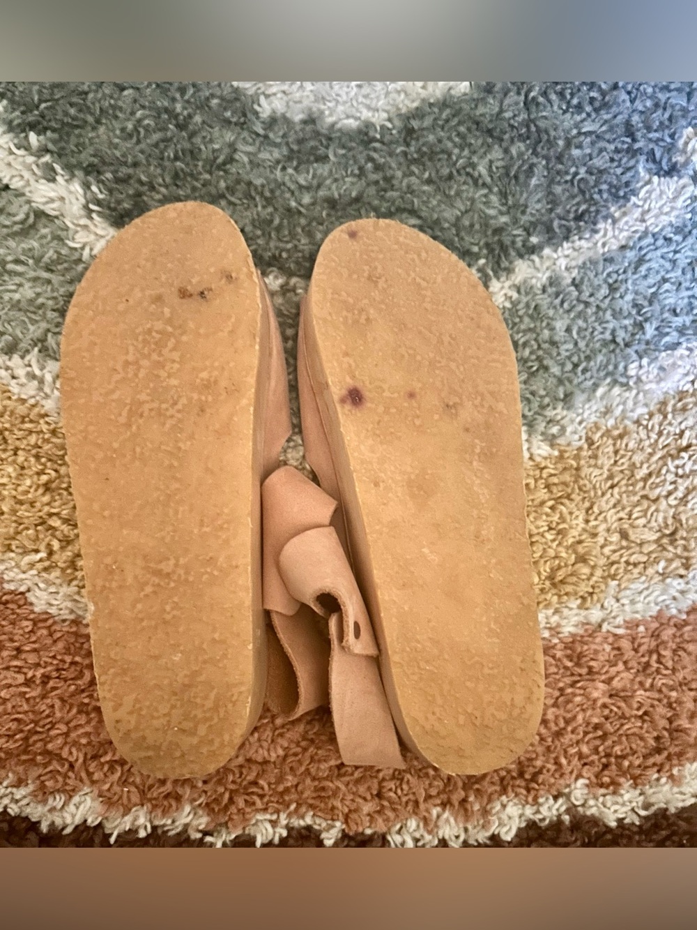 BRYR Ursi Platform Nubuck Clog Sandals in Blush Sz US 8 EU 38 - Picture 8 of 8